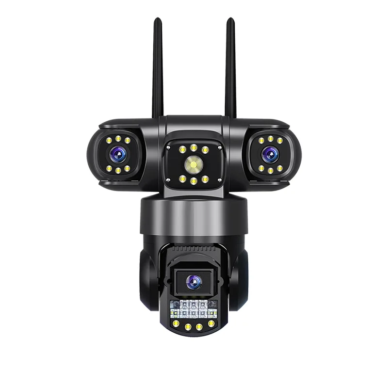 6MP UHD V380pro APP Triple Lens 3 Screen Wireless PTZ IP Dome Camera AI Humanoid Detection Home Security CCTV Baby Monitor