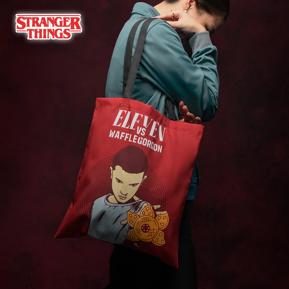 

Stranger Things Officially Licensed Character Totes Handbags Cute Cartoon Character Shoulder Bag For Women Crossbody Tote