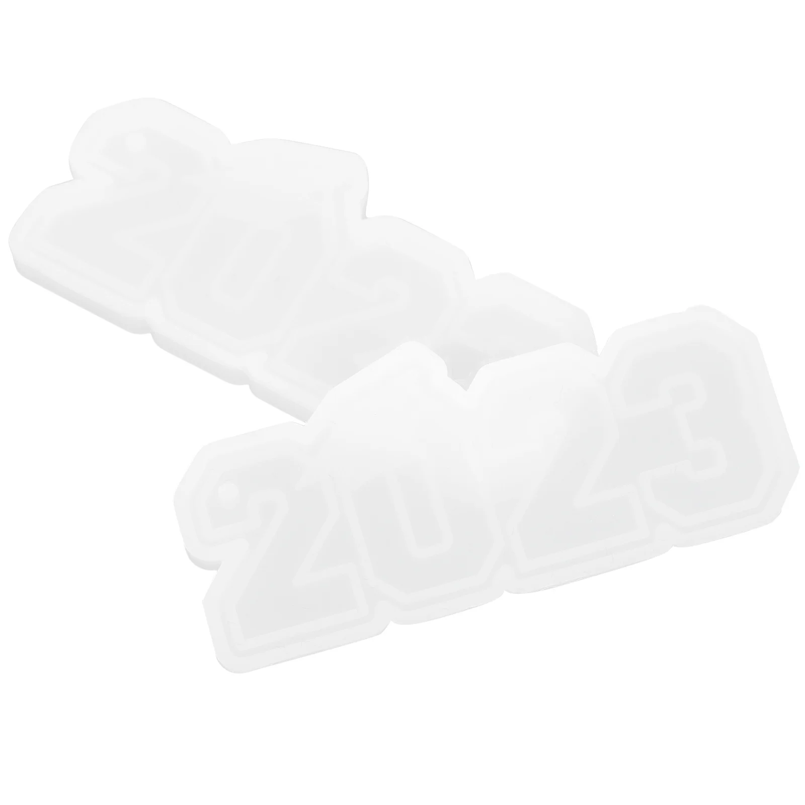 2 قطعة سلسلة المفاتيح التخرج قالب من السيليكون غير عصا مرنة راتنجات الايبوكسي DIY بها بنفسك قلادة الحرفية الديكور المفاتيح قالب من السيليكون #5