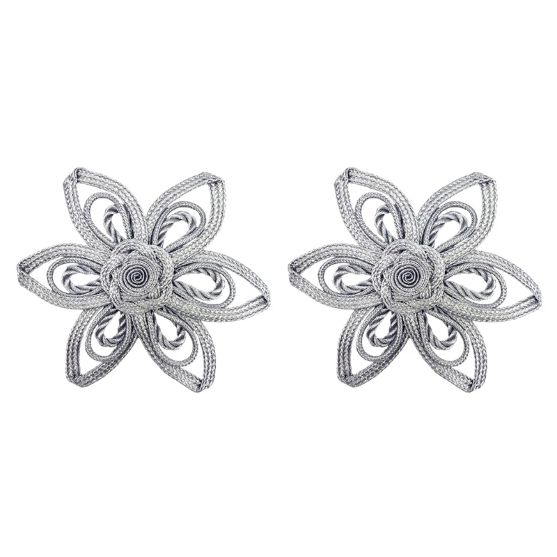 2PCS Sewing Knot Closures Flower Knot Buttons For Modern Traditional Cheongsam Y166