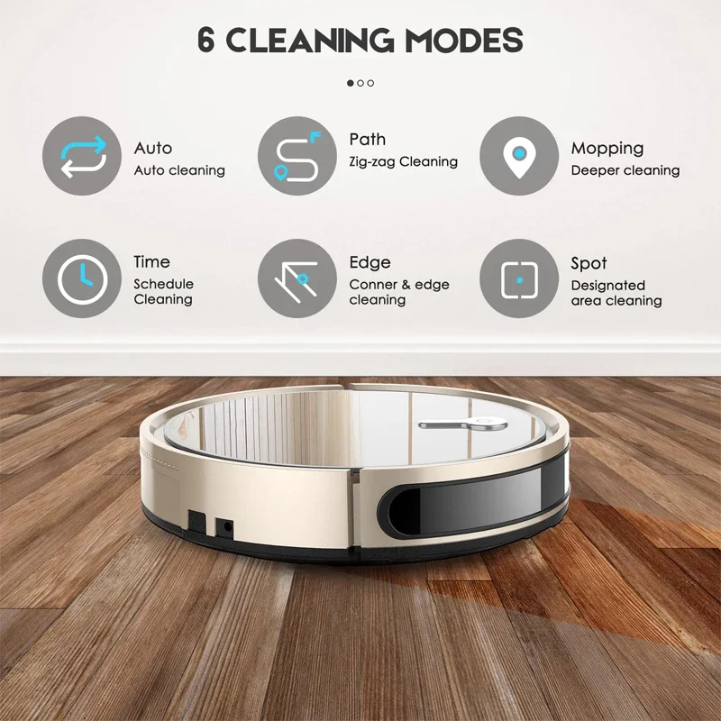 Cordless Mop Automatic Cleaner Wet And Dry Floor Sweeping Robot House Vacuum Cleaner Robot