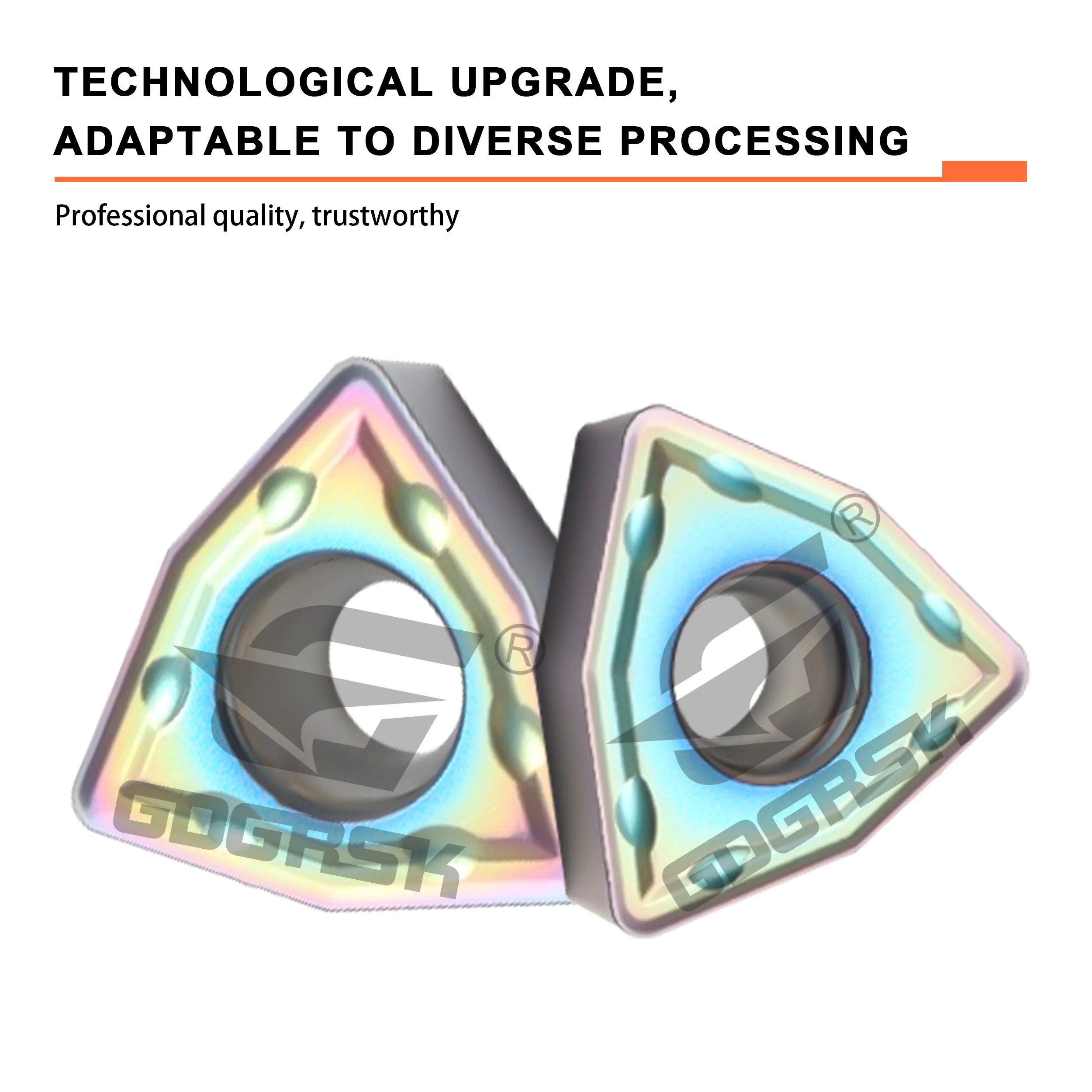 

Сверло U-образное DESKAR WCMX030208/040208 WCMT050308/06T308/-SF TF618, серия WCMX/WCMT, для закаленной стали, с острым лезвием, цвет персиковый