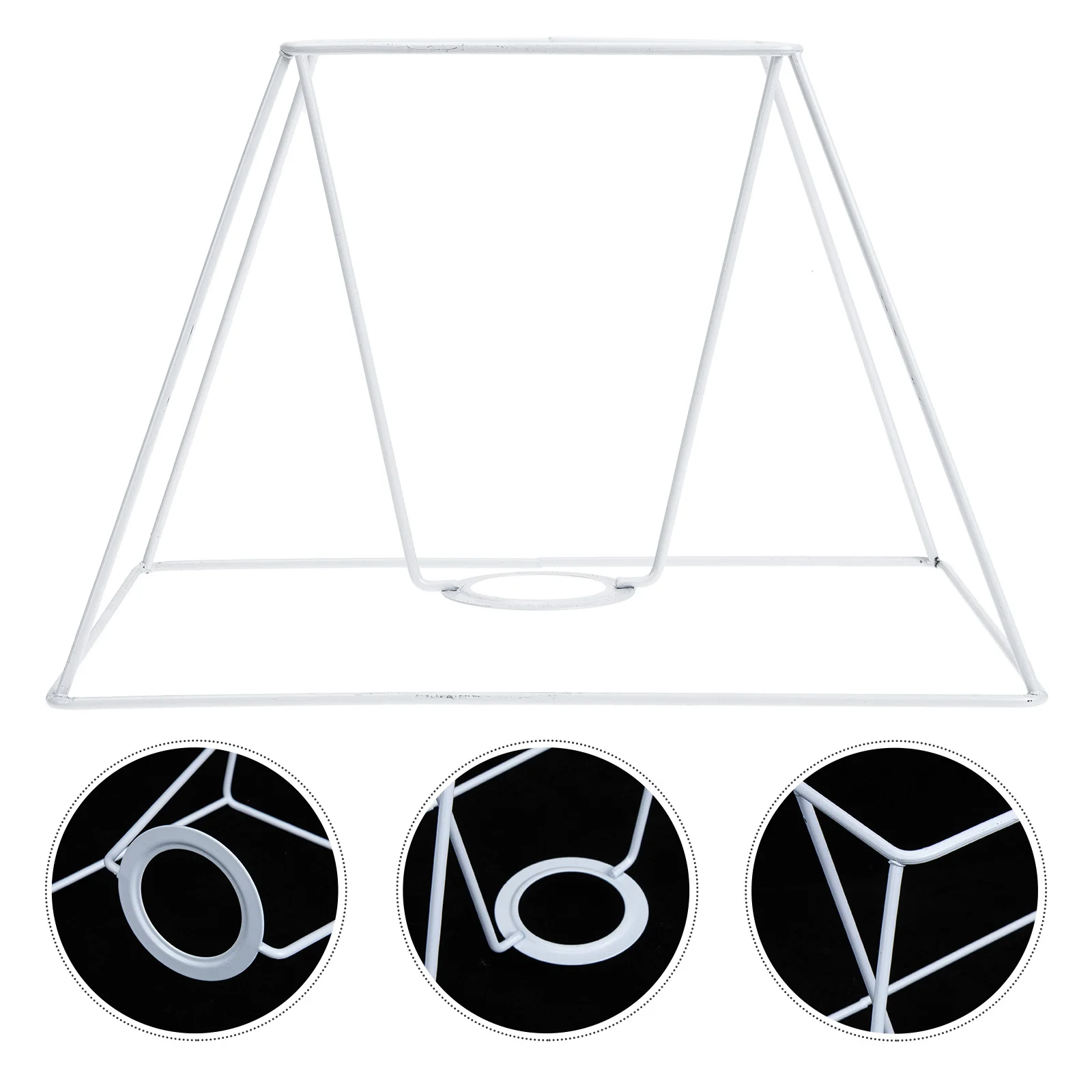 Woven Pendant Light Ceiling Covers Stand Lamp Shade Lampshade Rack Manual Tapered Frame Square image 3