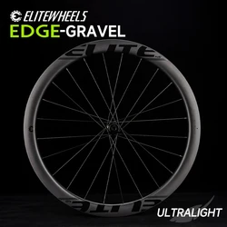 ELITEWHEELS EDGE Gravel Wheels Ultralight 1356g Road Disc Carbon Wheelset  RIM Depth 45mm HUB Wing 20 Spoke For Racing Bike