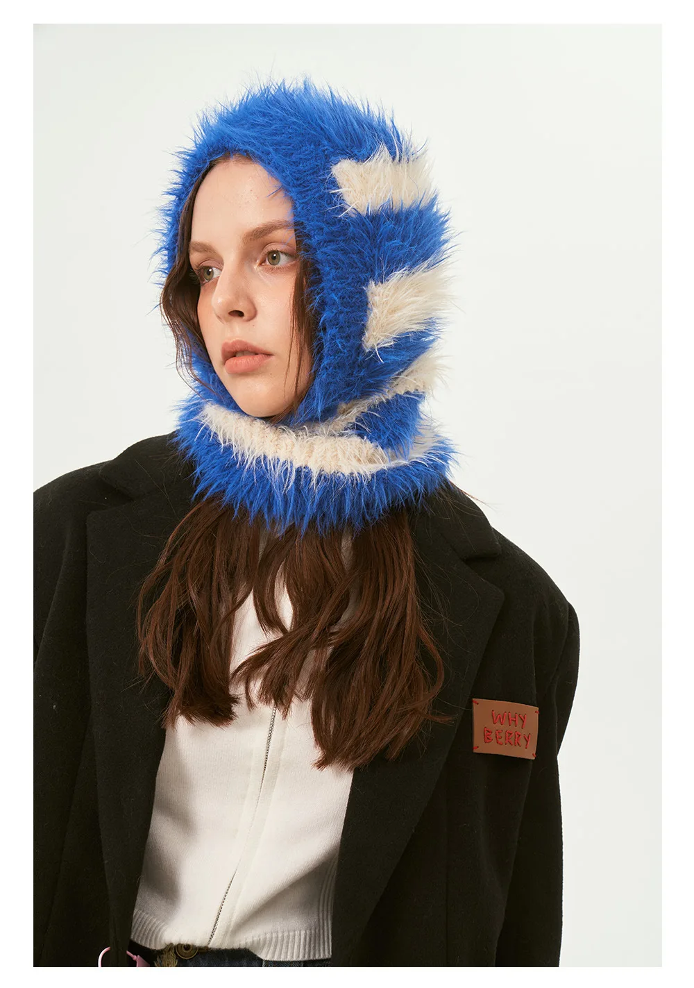 Winter Unisex Imitation Mink Hair Beanies Hats For Women Neck&Face Scarf Hood Bib Balaclava Skullies Hat Men Hooded Caps Bonnet
