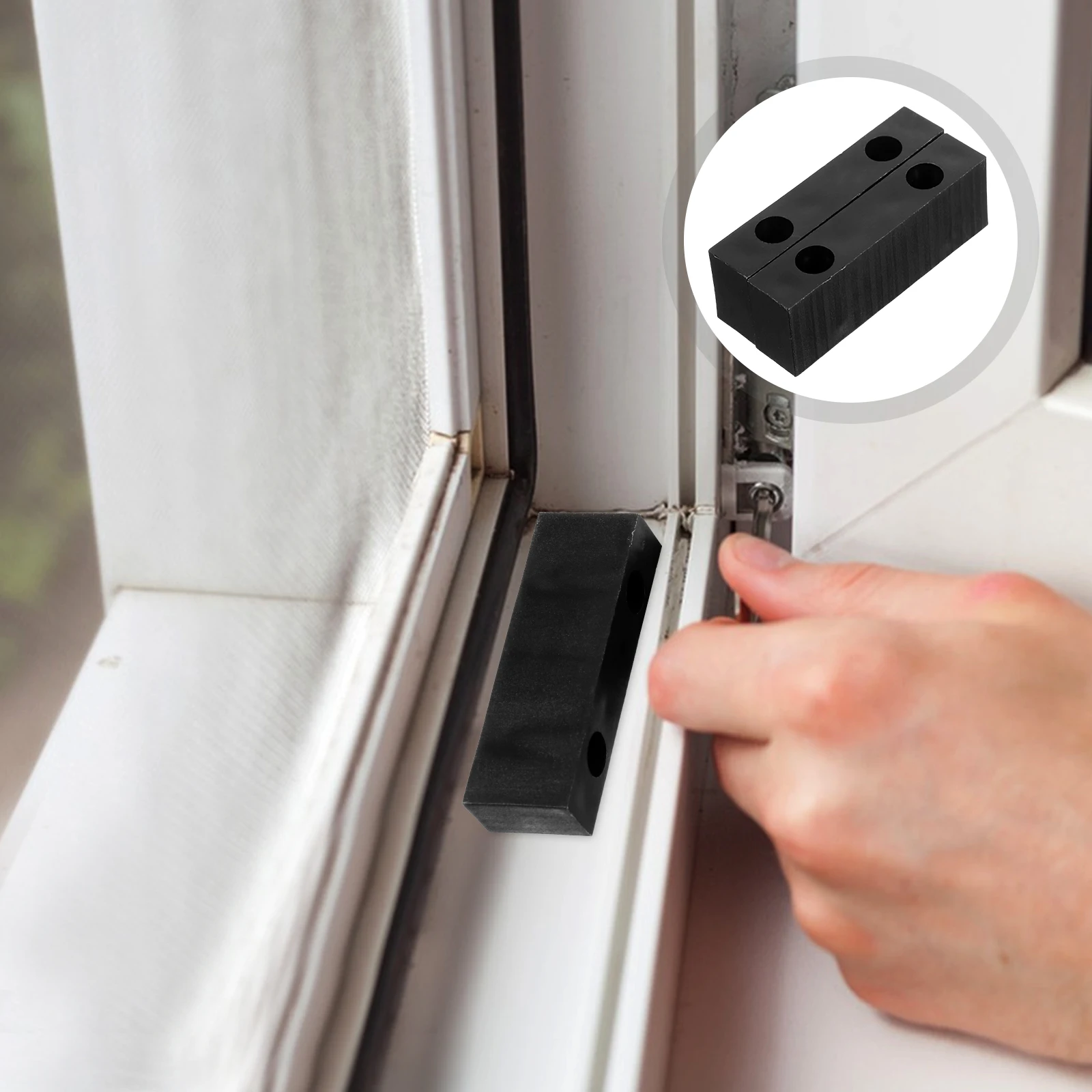 

Plastic Blocks Window Stoppers Anti collision Replacement Parts Sliding Windows Doors Child Safety Locks Durable Easy