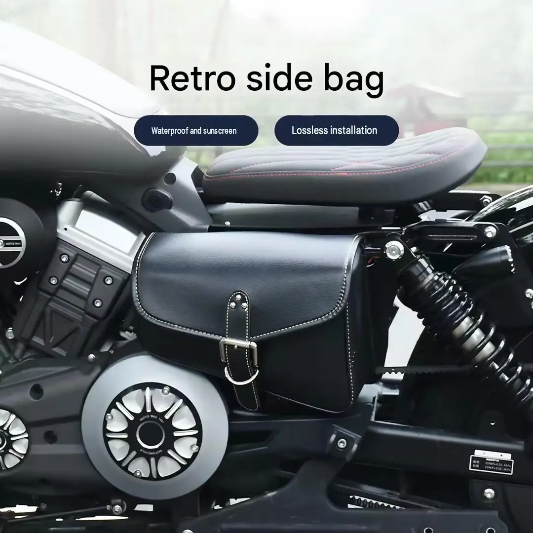 Motorcycle Retro Side Tool Bag Waterproof Quick Disassembly Knight Bag Compatible with BENDA ChinchiIIa 250 ROCK 300