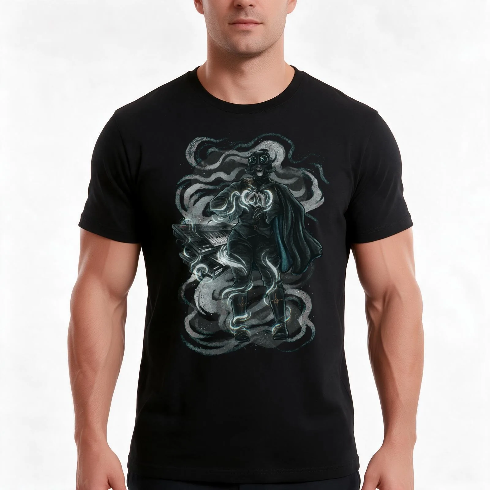 Cumulus ghoulette T-Shirt, Summer Casual Cotton Tee, Oversized Streetwear Tops, Vintage Graphic Print, Loose Fit Short Sleeve