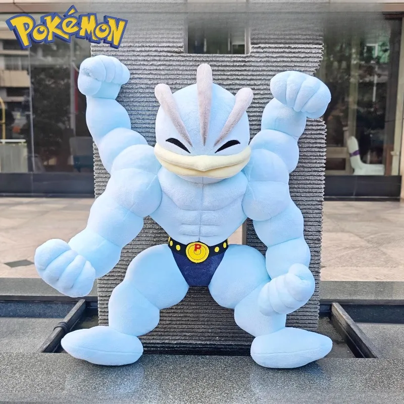 

Большая плюшевая игрушка Покемон Мачамп 50 см, аниме-персонаж, кавайная подушка для декора комнаты, детская плюшевая подушка-игрушка, праздничный подарок