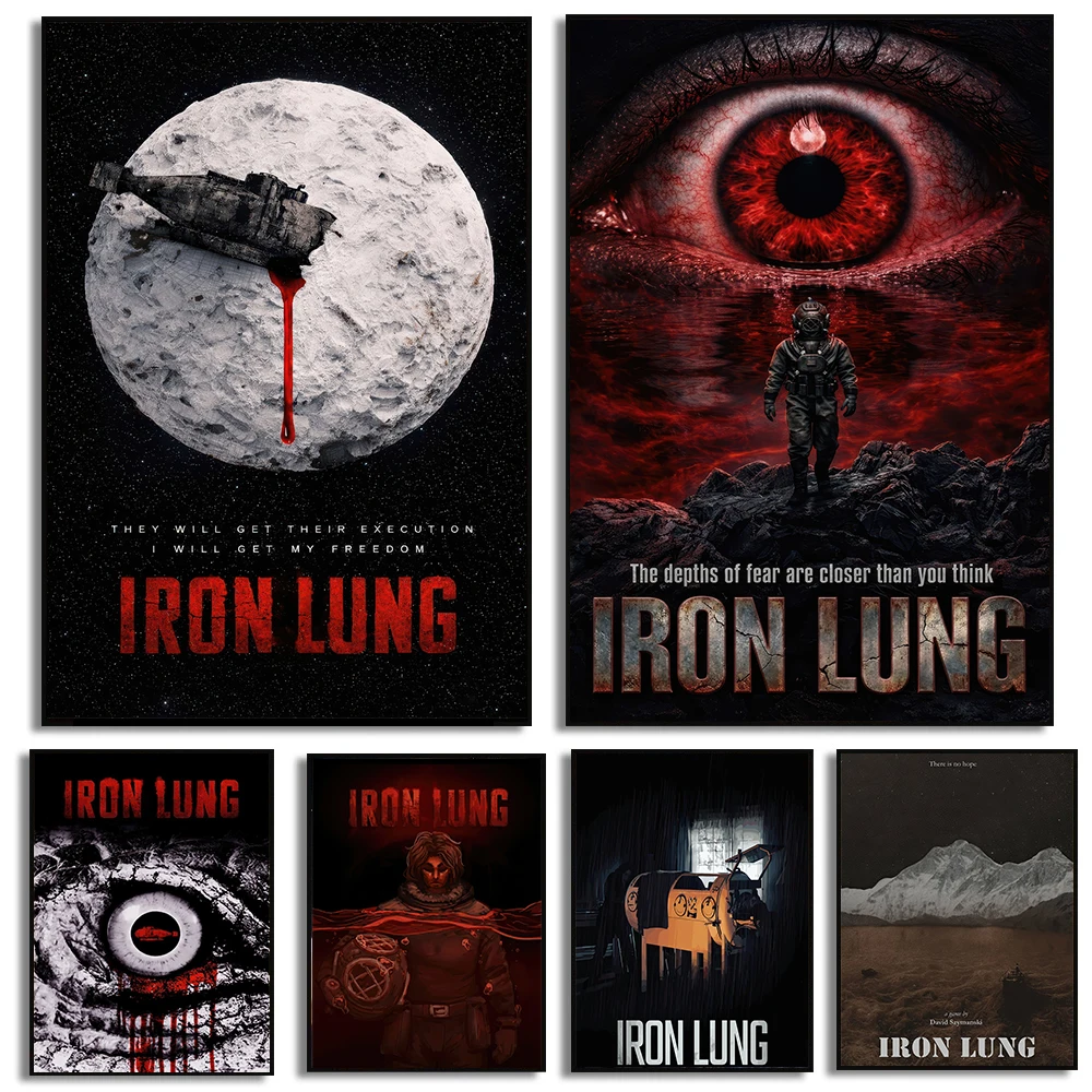 Latest Horror Movies Iron Lung Posters Monster Film Prints Canvas Painting Iron Lung Wall Art Pictures Home Living Room Decor