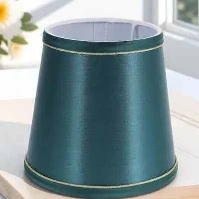 

Desk Table Fabric Lampshade Bell Shaped Replace Lampshades for Dark Green Replacement Small