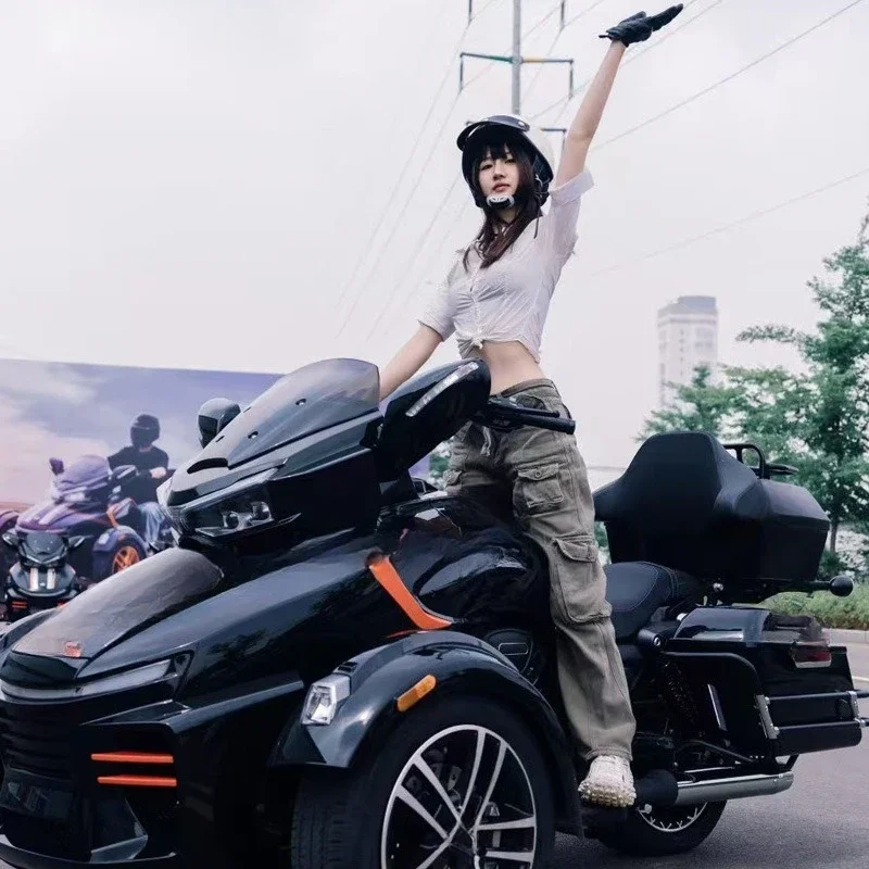 Adult fashion popular motorcycle, inverted three-wheel style beach motorcycle