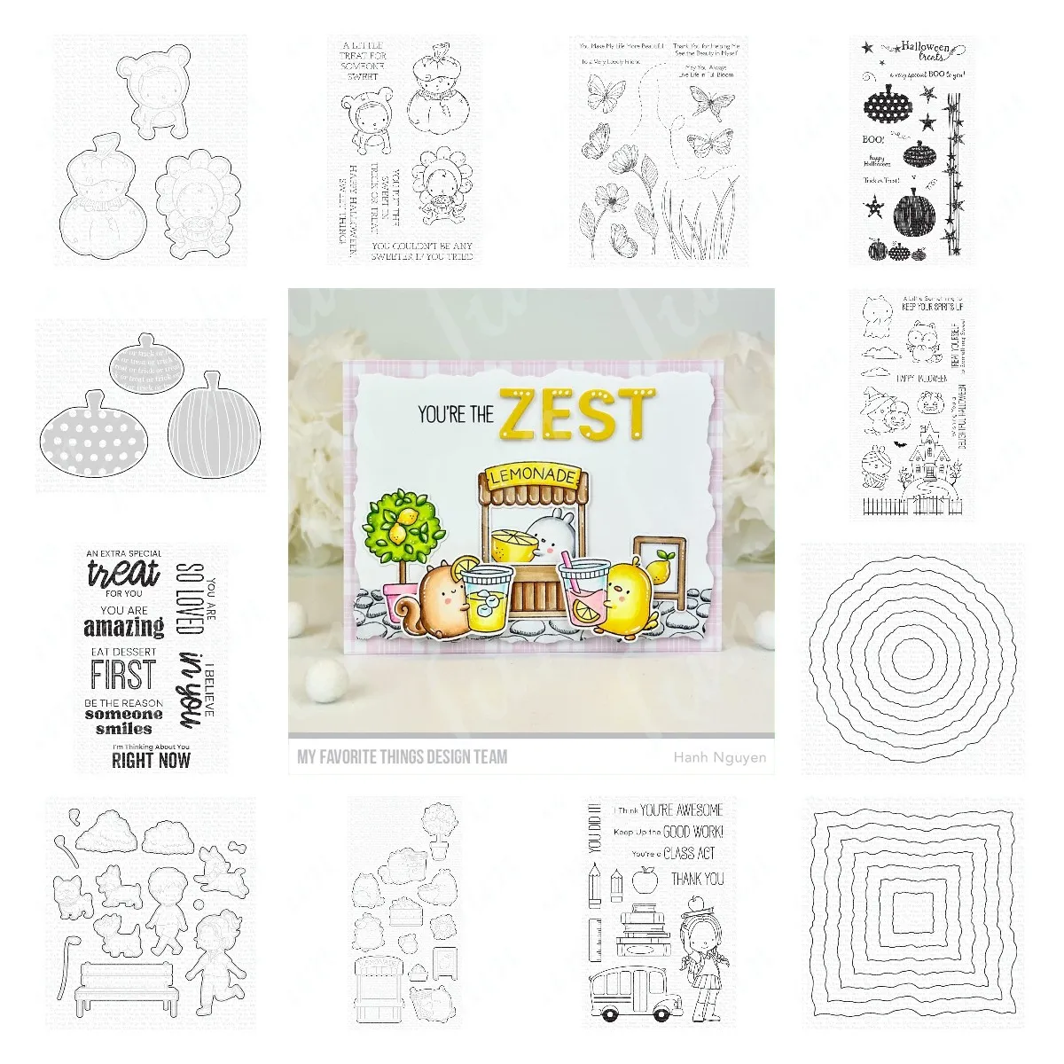 

Trick or Treat Die-Namics Halloween Metal Cutting Dies Stamps DIY Embossing Stencil Making Scrapbook Greeting Card Decoration