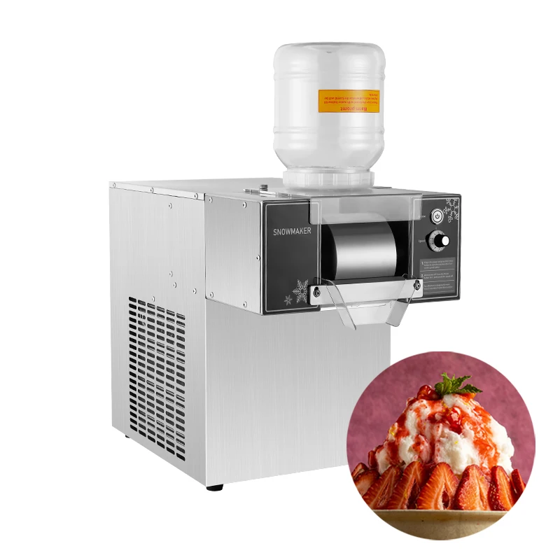 High Effective Snowflake Ice Cream Machine  Korean Machine Snow Bingsu Ice Crusher Snowflake Ice Shaver