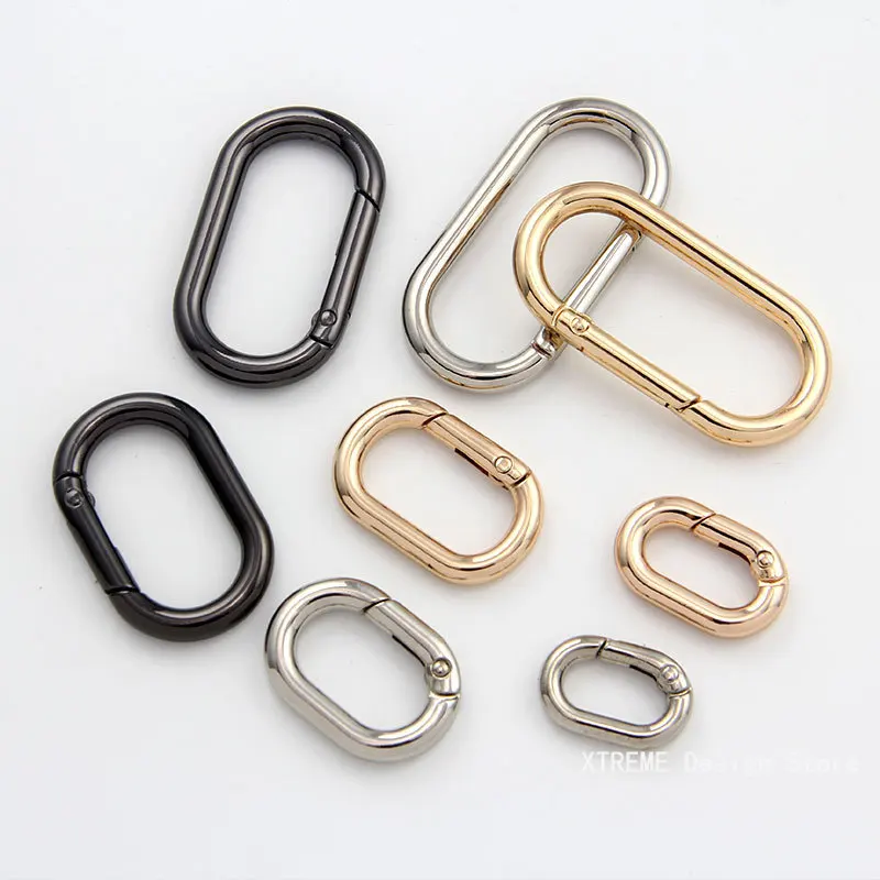 

Овальное пружинное кольцо, открывающаяся кожаная сумка, ремешок для сумки, пряжка, подвесной брелок для ключей, цепочка для собаки, застежка-застежка, зажим, карабин