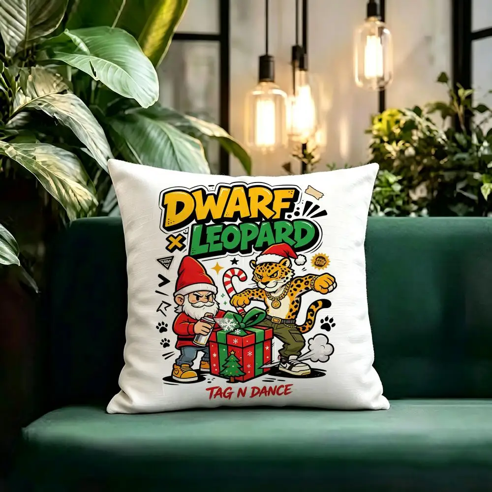 Trending American style Christmas Cushion Cover Linen Pillow Cover Invisible Zipper para Sofa Silla de Oficina