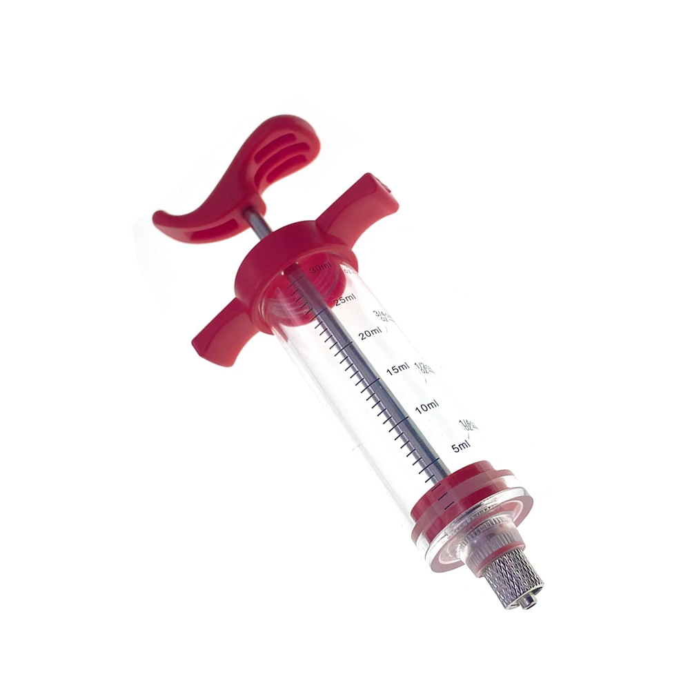 Farming Animal 30ml Plastic Injection Syringe Vaccination Luer Durable For Pig Sheep Dog