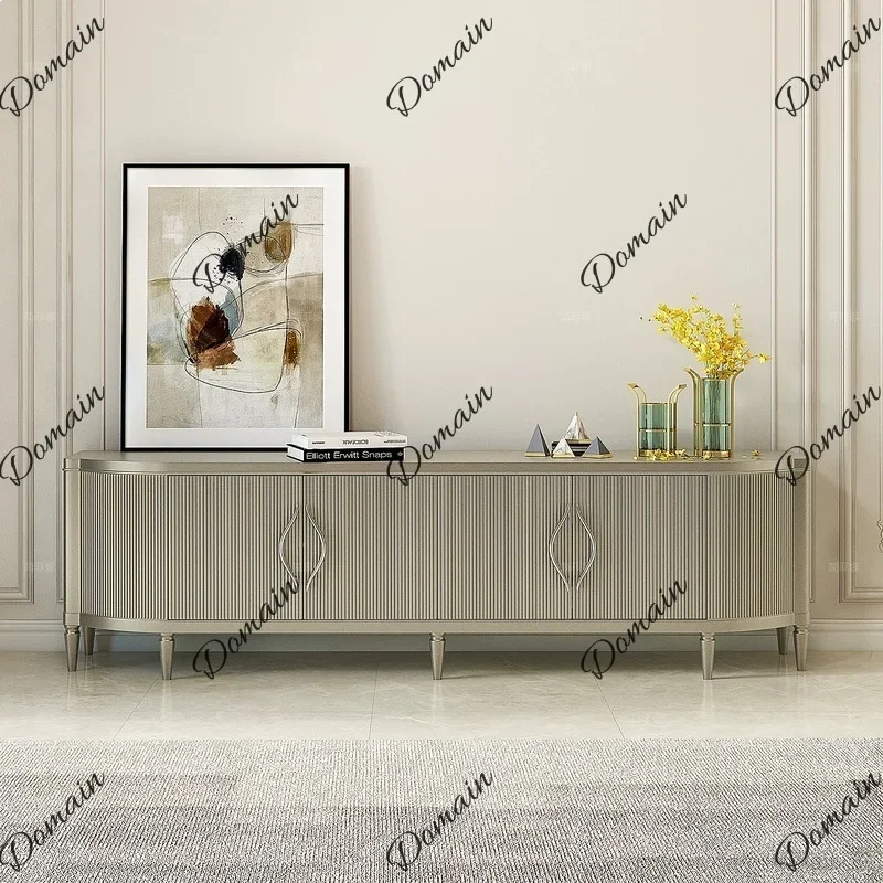X80 Jane Fina Light Luxury Solid Wood TV Stand Simple American Living Room Designer Creative Coffee Table Set