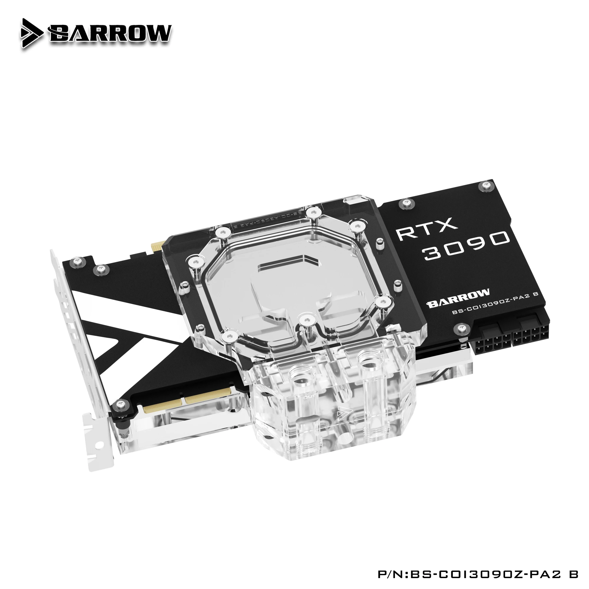 BARROW Water Block use for Colorful BRTTLEAX RTX 3090/3080 TI GPU Card Header Not Compatible Original Back Plate A-RGB cooling