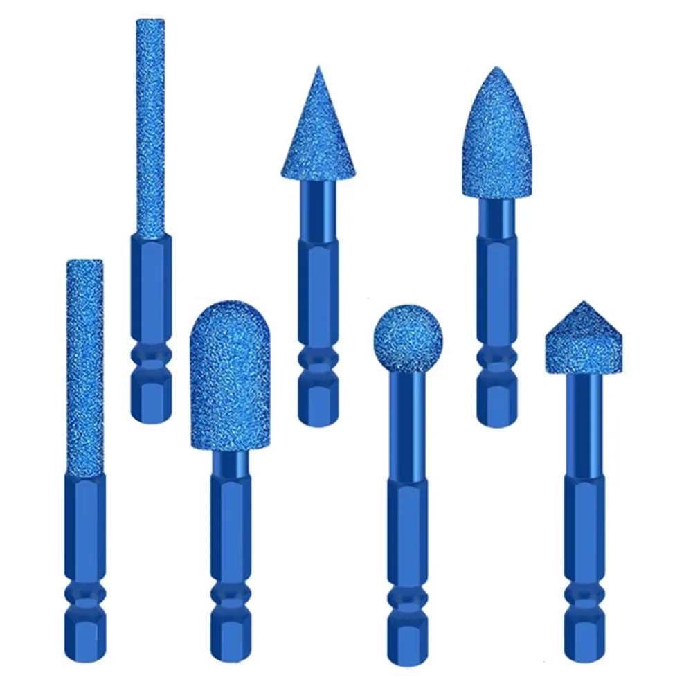 1pc Diamond Coated Grinding Bits For Rust Removal Polishing Hole Processing Drill Bit Opener Power Tools