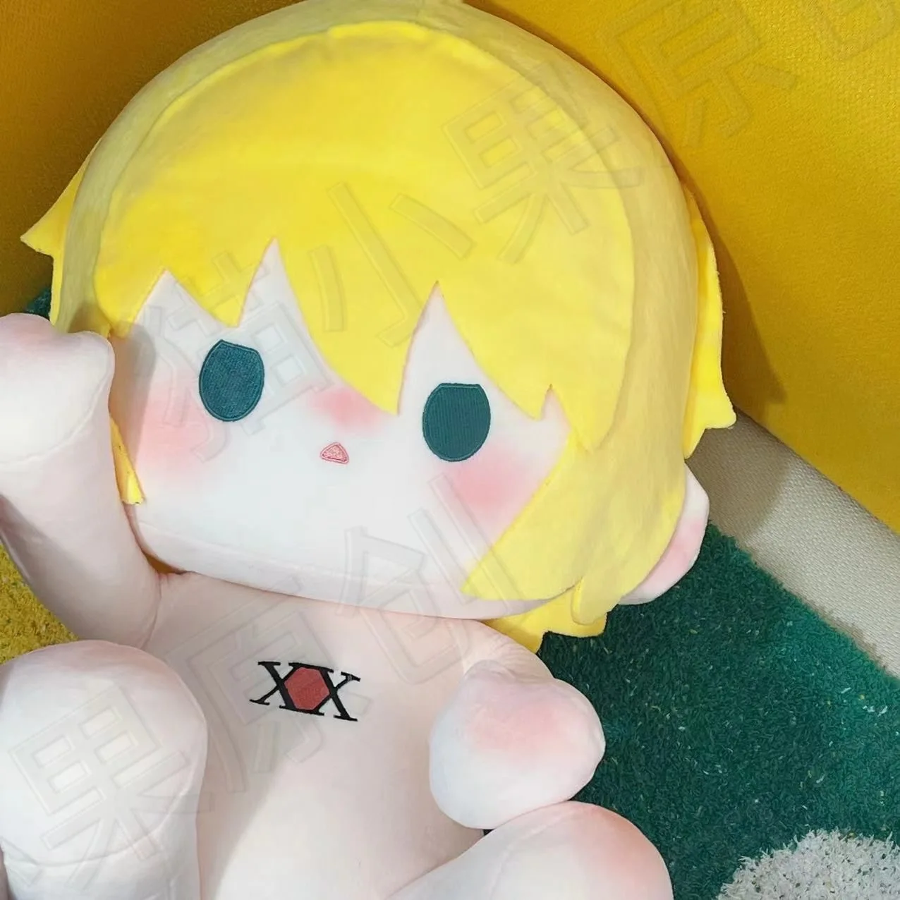 Anime Role Kurapika Attributes Soft Plush Doll Body Dress Up Stuffed Toys Sitting Posture Figures Pillow Xmas Gift 40CM