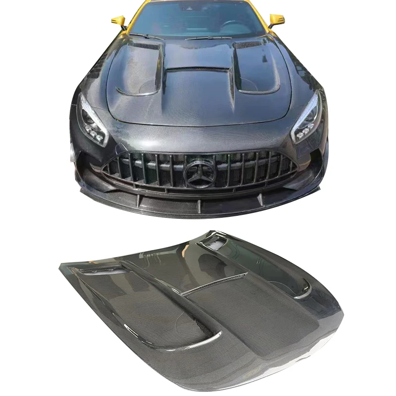 

Black Series Style Factory Price Carbon Fiber Engine Cover for Amg Gt Gts Gtc Gtr High Quality Bonnet