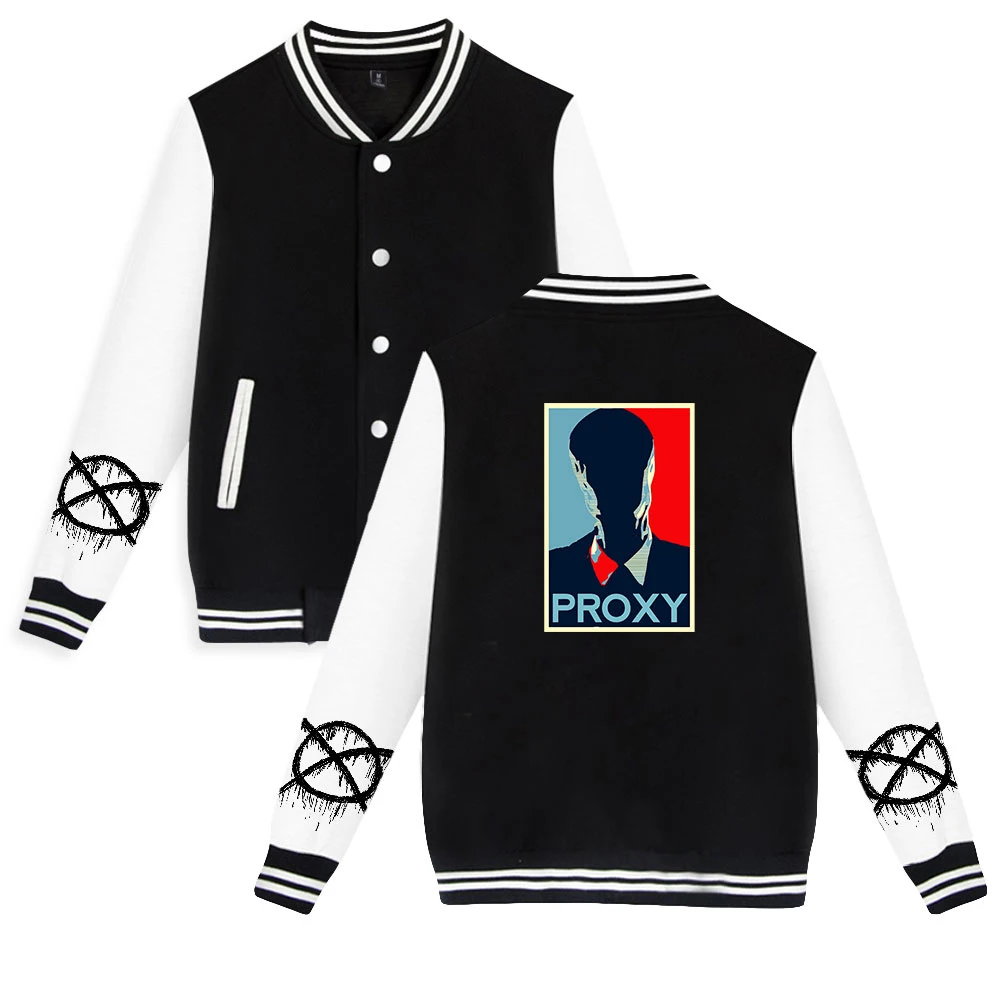 Creepy pasta Print Autumn Winter Holiday Preppy Unisex Youthful vitality Clothes Chic Style Baseball Uniform