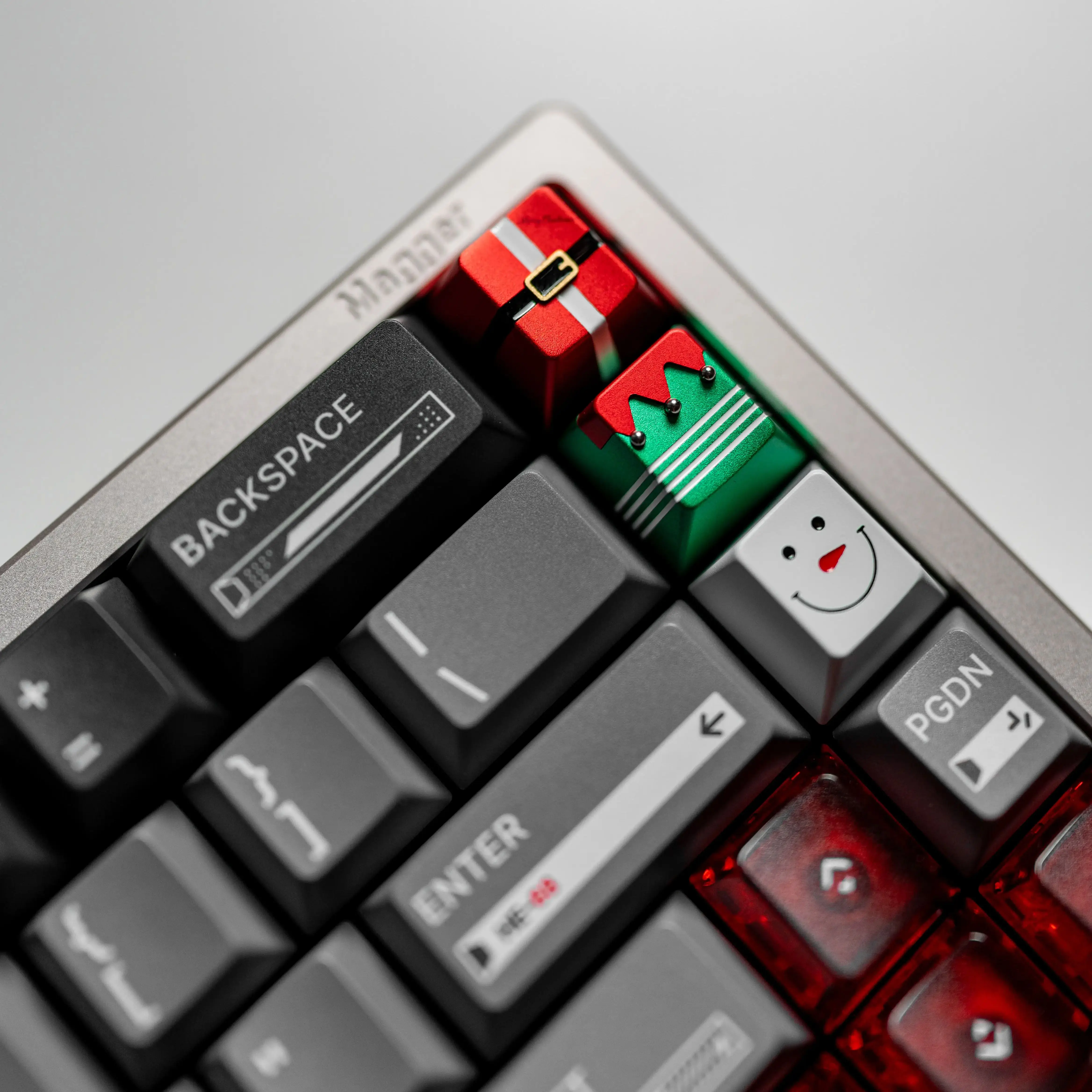 LUMINKEY Artisan Christmas Full Alu Keycaps Custom Gifts For Keybord Enthusiast