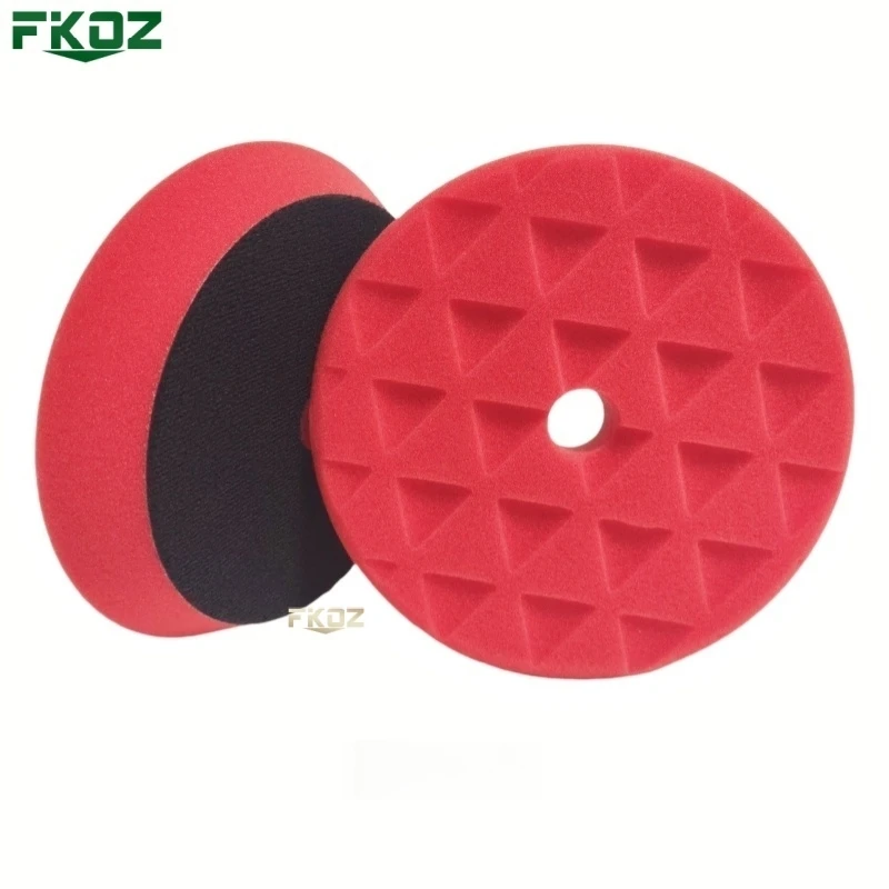 6/7 Inch Concave Triangle Car Polishing Sponge Pad  For DA/RO/GA Buffer Polisher Buffer Wheel Polishing Removes Scratches