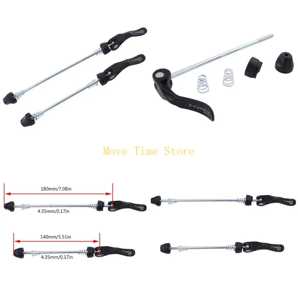 

92ME 1Pair Bike Quick Release Skewer Replacement Front Rear Bicycles Wheel Hub Skewer