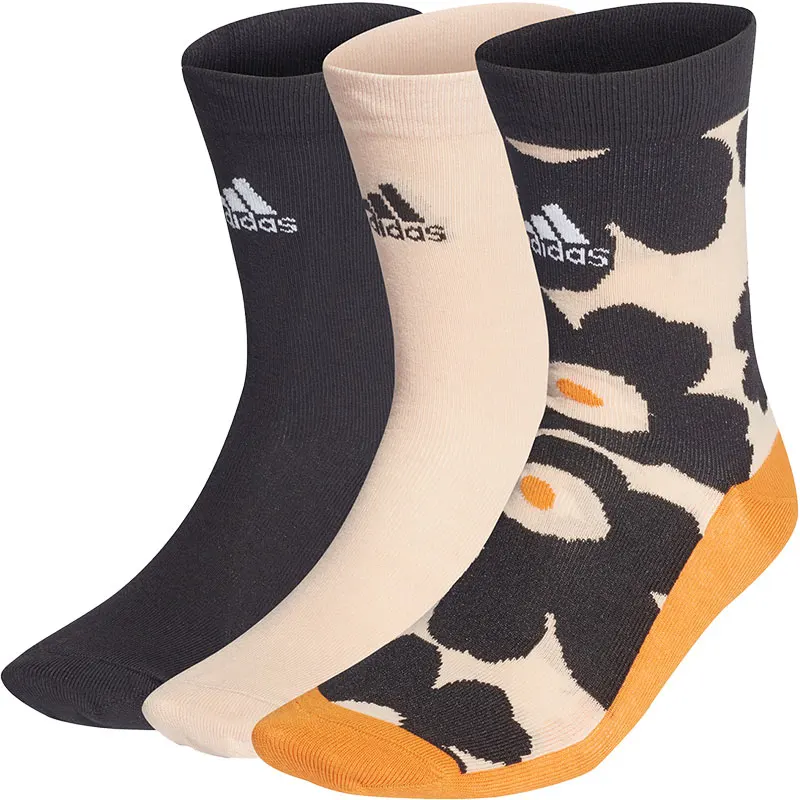 جوارب رياضية أصلية مطبوعة للجنسين من أديداس (3 أزواج) GV2092
