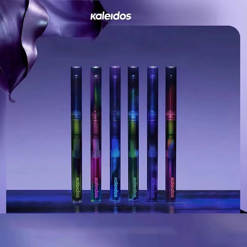 Kaleidos Automatic Gel Eyeliner Pencil Chameleon Eye Shadow Long Wear Glitter Metallic Waterproof Eye Liner Pen Makeup Stamp