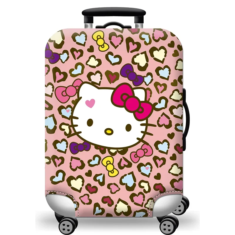 Hello Kitty Luggage Cover Fashion Travel Suitcase Thick Elastic Luggage Protective Dust Cover Cartoon for 18-28 Inch Luggage