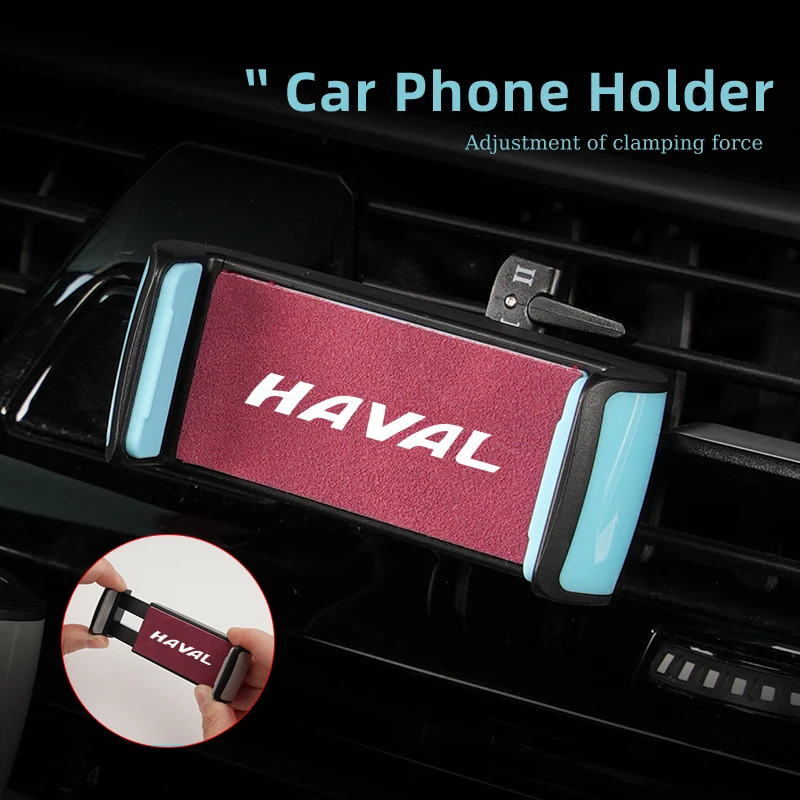 Car Phone Holder Air Vent Car Mount GPS Navigation Dual Holder Clip For Great Wall Haval Jolion H3 H5 H6 H7 H9 F7 F7X F7H H8 H2S