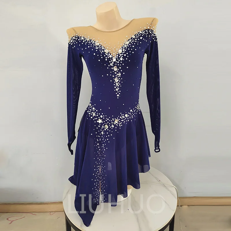 LIUHUO Figure Skating Performance Clothing Customized Skating Grading Clothing for Children and Adults