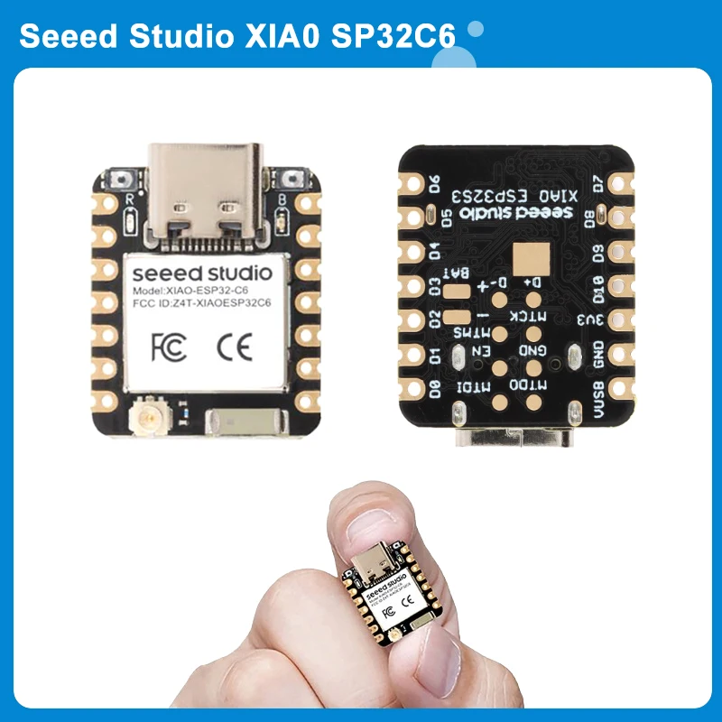 

1pc Seed Studio XIAO ESP32C6 WiFi 6+Bluetooth-compatible Ble 5 Support Zigbee Matter Development Board WIFI Wireless Module