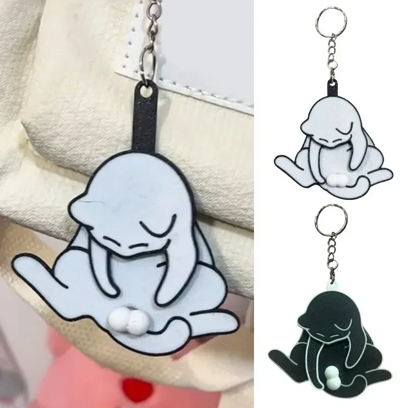 

Adorable Rotating Cat Egg Keychain Toy Fun Quirky Pet Accessory with Clip for Bags Perfect for Playful Cats Reative Gifts