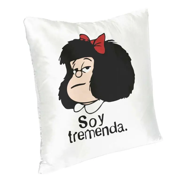 Mafalda Argentine Cartoon Quino Comic Cushion Covers Sofa Decoration Square Throw Pillow Case 40x40cm