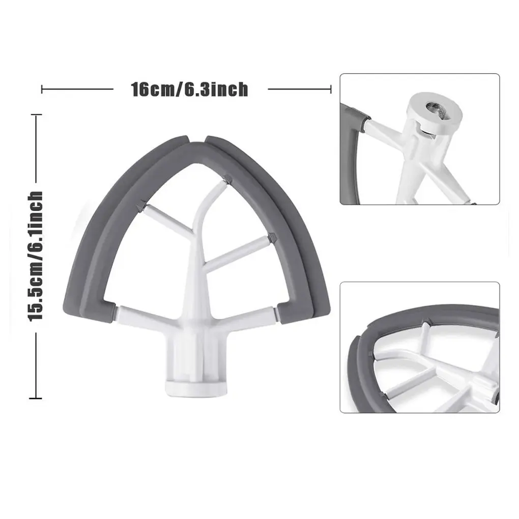 Tilt-Head Flat Beaters Mixer Paddle Attachment Indoor Replacing Accessory Washable Replacement for Kitchenaid 4.5-5QT