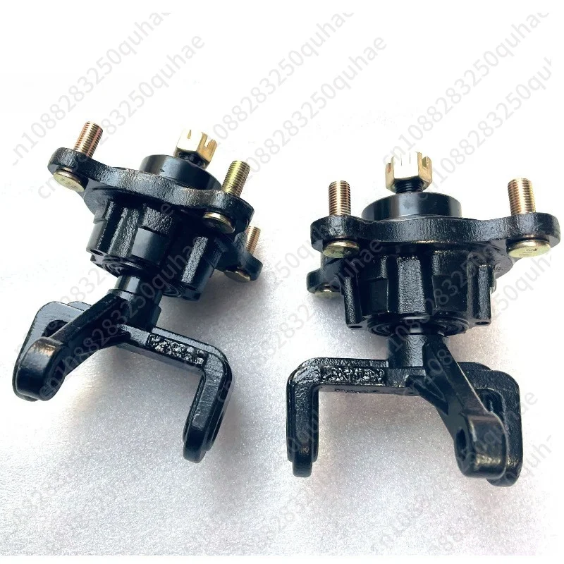Four-wheel shockproof big beach car go-kart right angle claw shaft flange hub seat disc brake steering knuckle