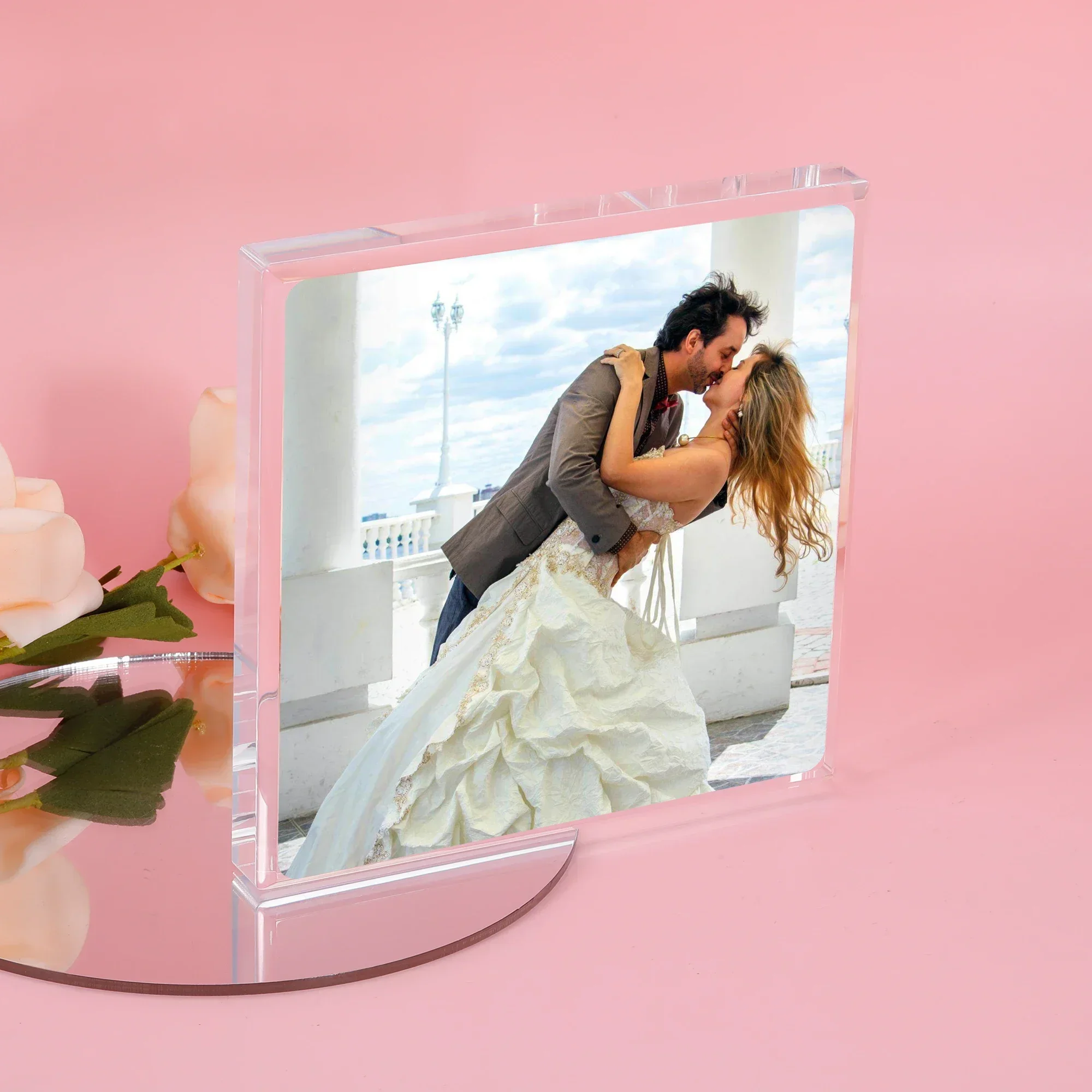 Custom Photo Acrylic Plaque for Him Her Personalized Couples Keepsake Decor Christmas Wedding Anniversary Gift Decoration Sign