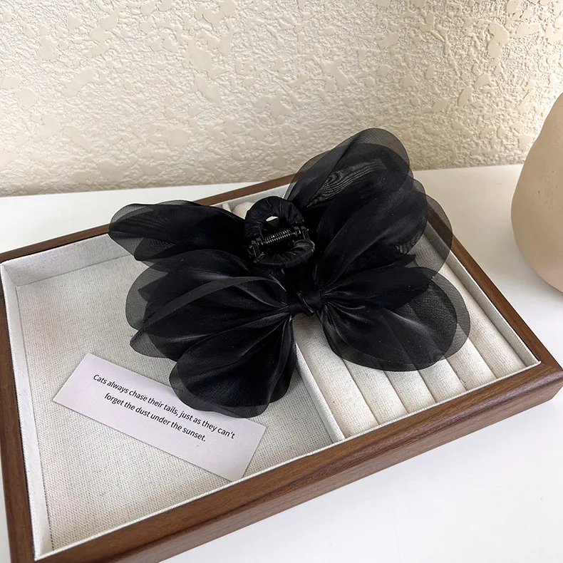 

Hair Claw Oversized Fabric Bow Summer High Quality Comfortable Durable Hair Holder for Thick Hair Back Head Women Stylish