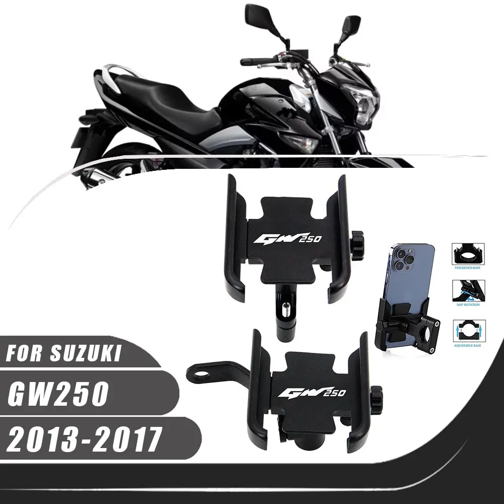 For Suzuki GW250 2013-2017 Motorcycle Accessories Handlebar Mobile Phone Holder GPS Stand Bracket