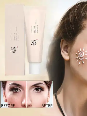2pcs Rice Sunscreen Lotion Long-Lasting Sun Protection Lightweight And Non-Greasy Sun Block Prevent Sunburn Face Body Skin Care