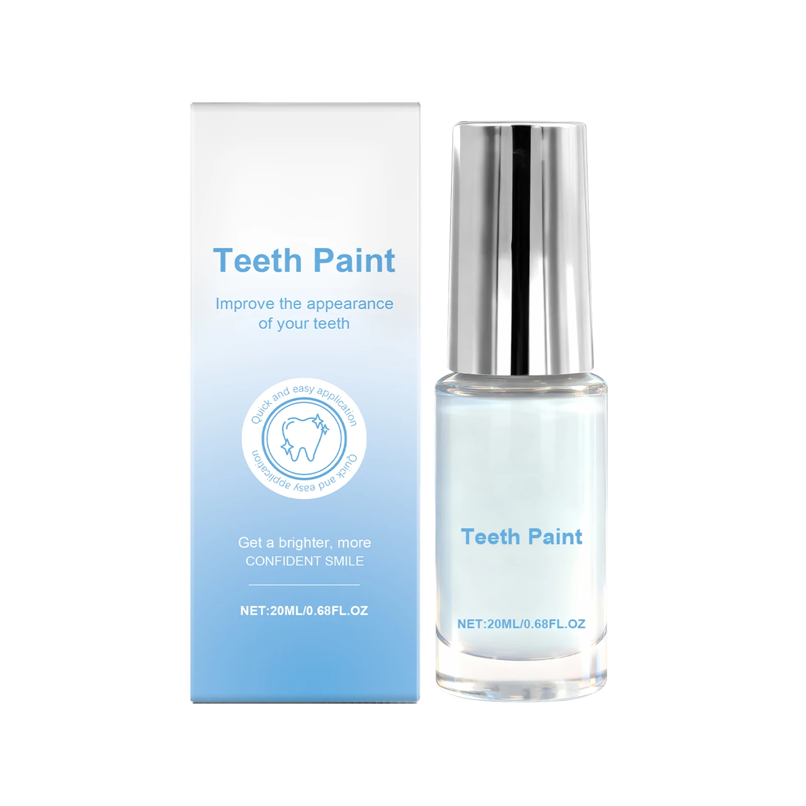 Teeth Whitening Paint Kit Remove Tooth Pigments Stains Plaque Brightening Dental Oral Hygiene Cleaning Care For Sensitive Teeth