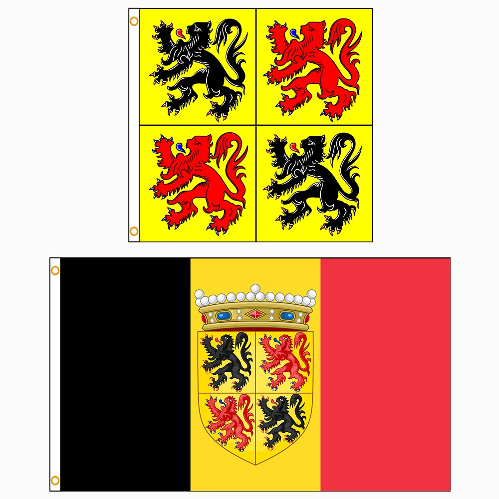 90x150cm Hainaut Flag Belgium Polyester Printed Banner Decoration Tapestry FLAGLAND