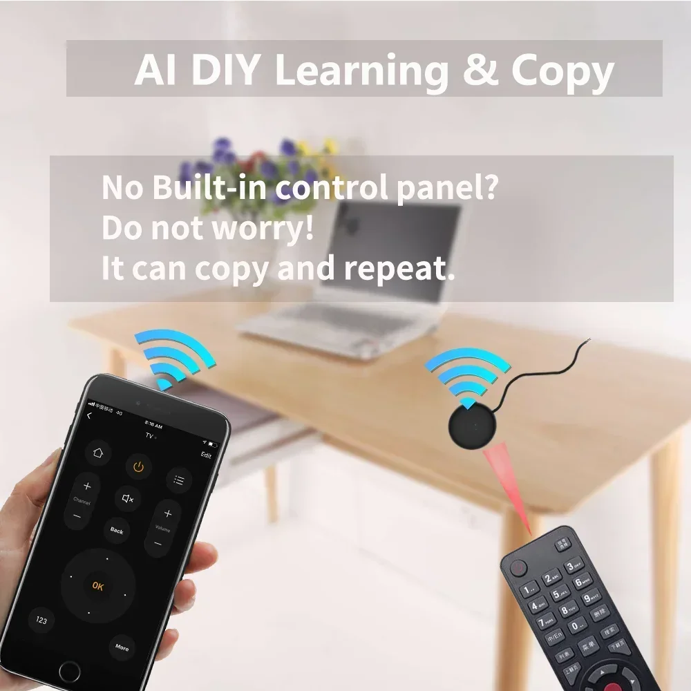 Tuya Remote Control WiFi IR pintar Universal untuk TV Air Conditioner Alexa Remote Control bekerja dengan Google Home https://www.google