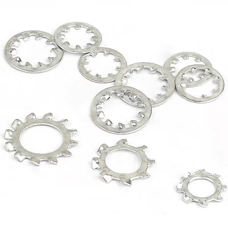 Serrated Washers for Lighting Fixtures | Anti-Slip Fastening Solution | Durable Metal Spacers Shim Components for Lamp Assembly
