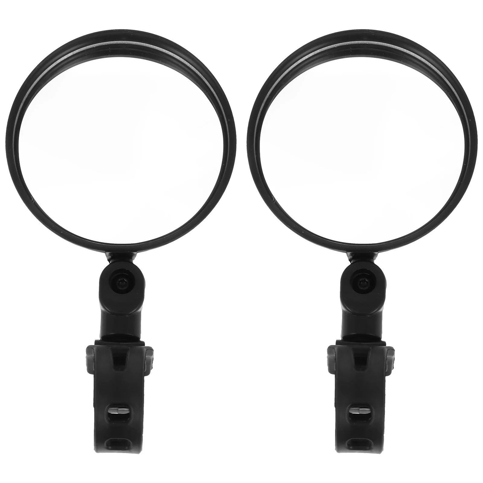 

2Pcs Bike Rearview Mirrors Adjustable 360 Degree Rotating Handlebar Mirror Wide Angle Convex Glass for Scooter Mountain Bike