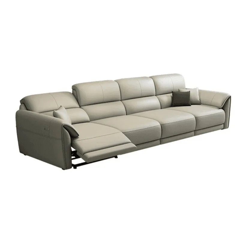 

Wall top layer leather space capsule electric leather sofa smart adjustable